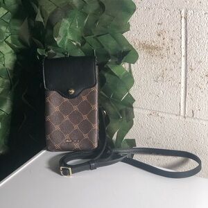 Nine West Black and Brown Phone Bag